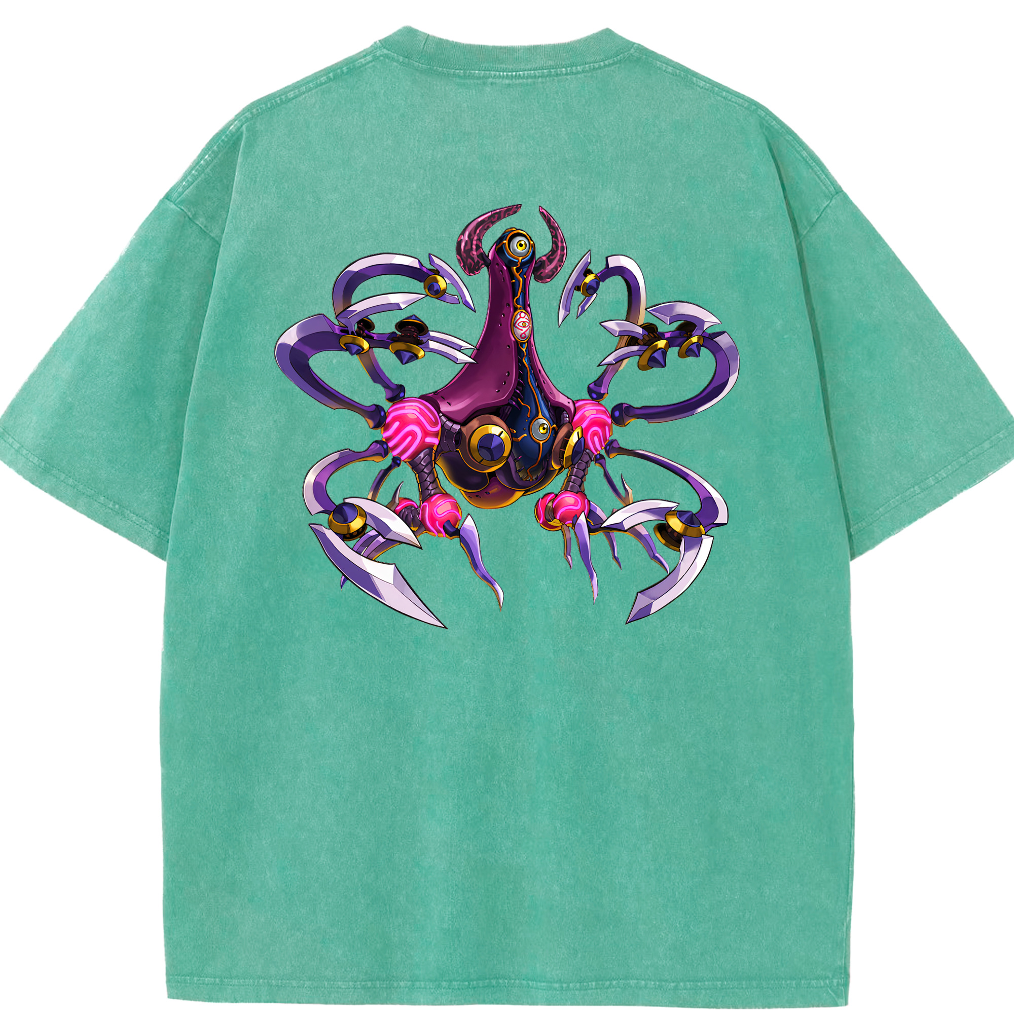 （画像用） 遊☆戯☆王 Yu-Gi-Oh! 綿100% ヴィンテージ風 半袖Tシャツ（背面プリント）